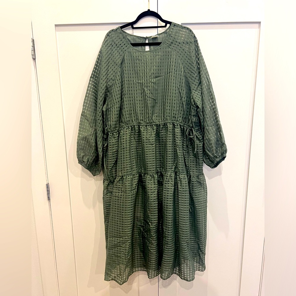 H&M dress, olive green, XXL
